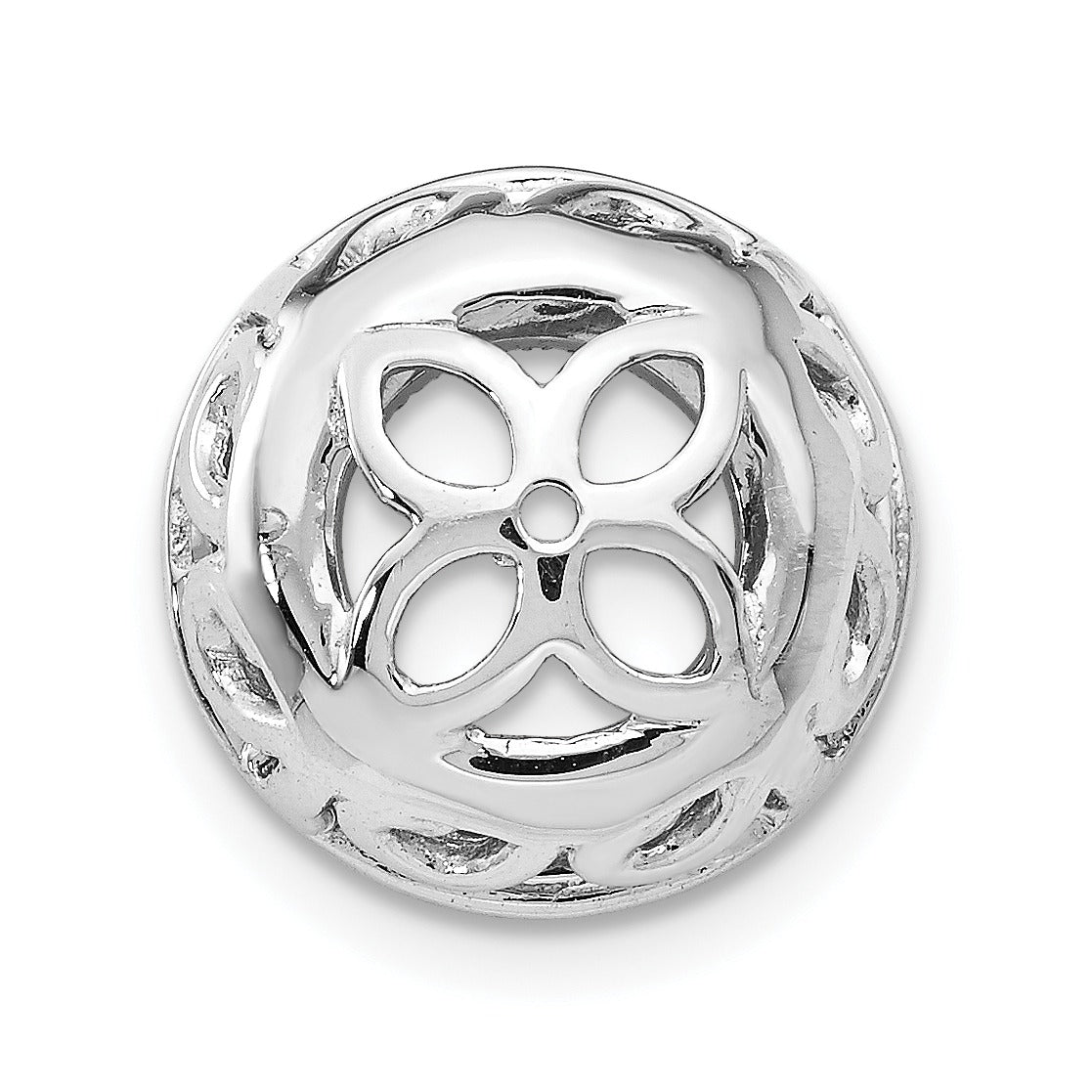 14K White Gold Lab Grown Diamond Earring Jackets