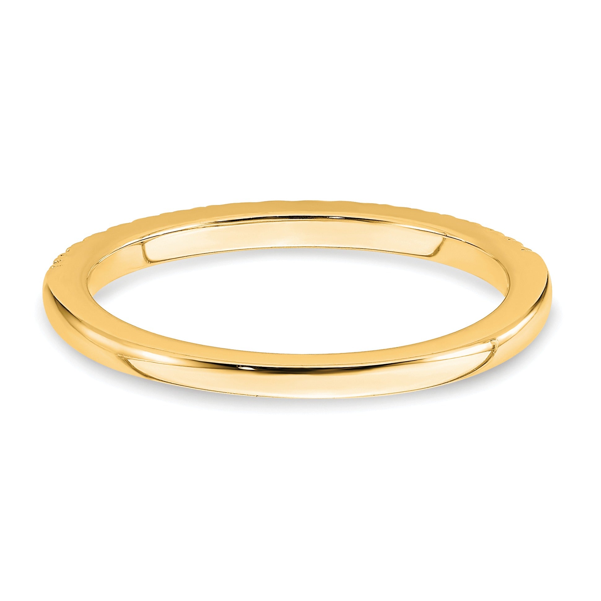 14k Gold Lab Grown Diamond Wedding Band Eternity Ring