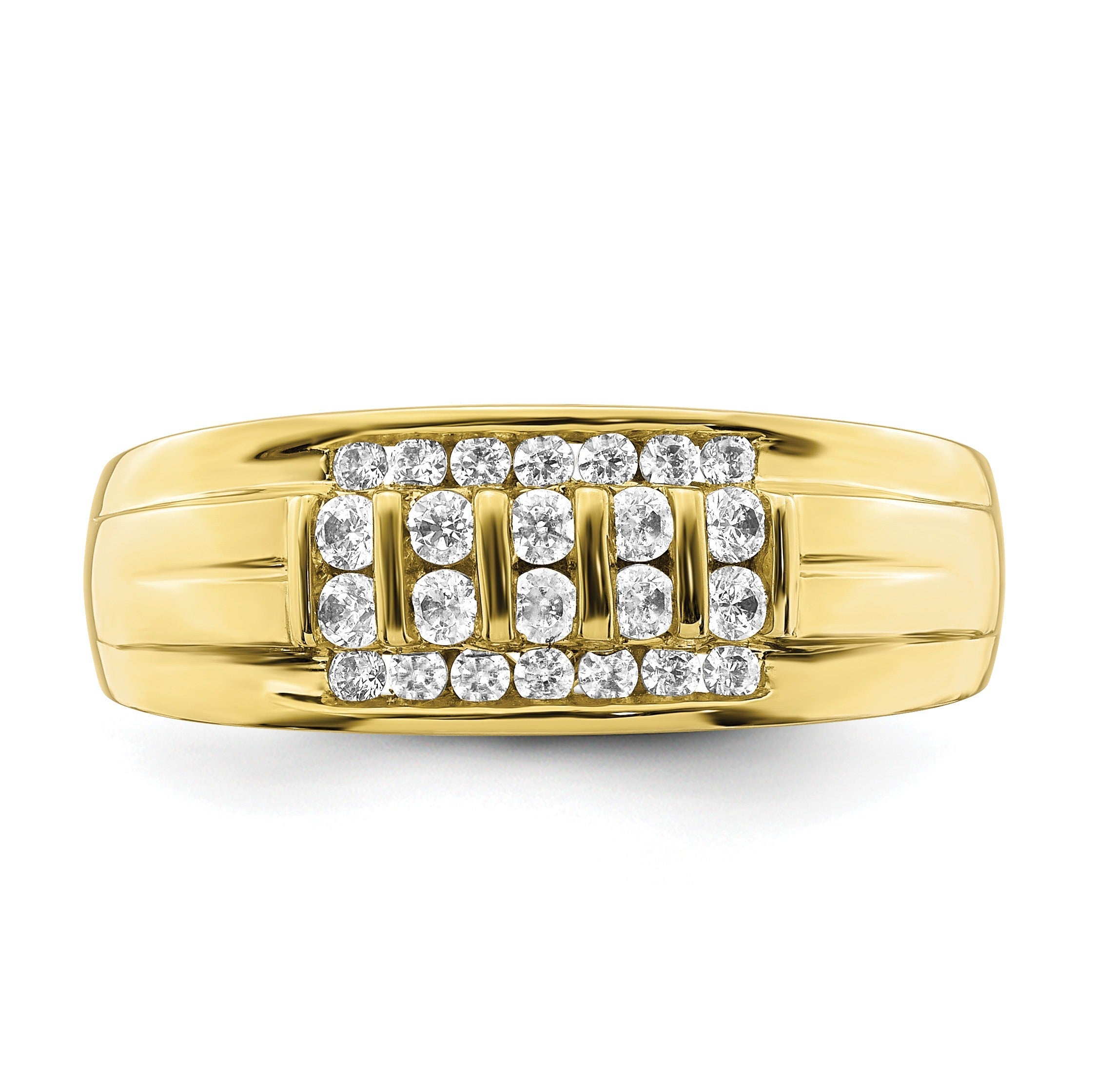 1/2 ct Lab Grown Diamond Men's Ring 10k Gold