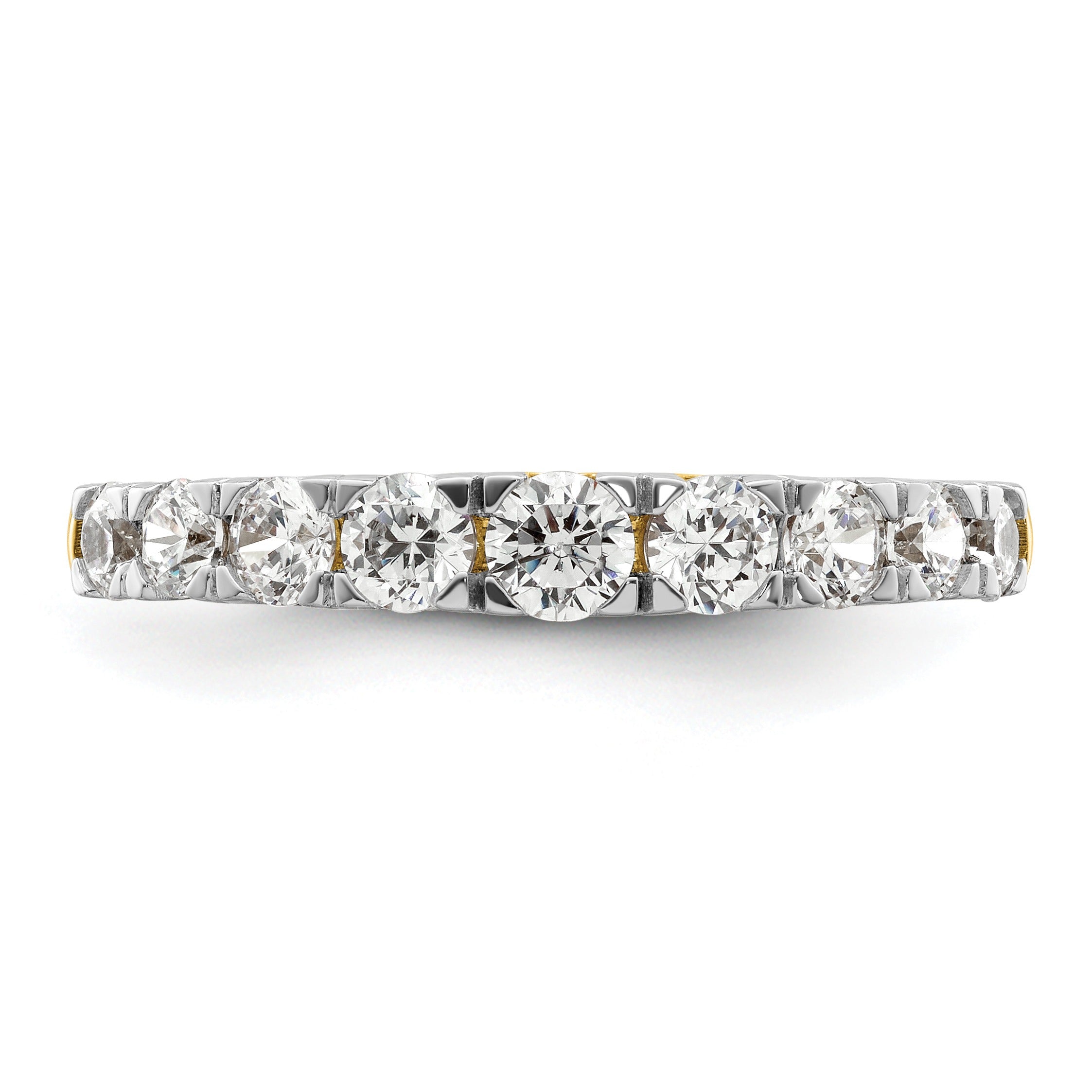 IGI Certified 1 Ct Round Lab Grown Diamond Prong 14K Yellow Gold Fashion Enhancer Ring