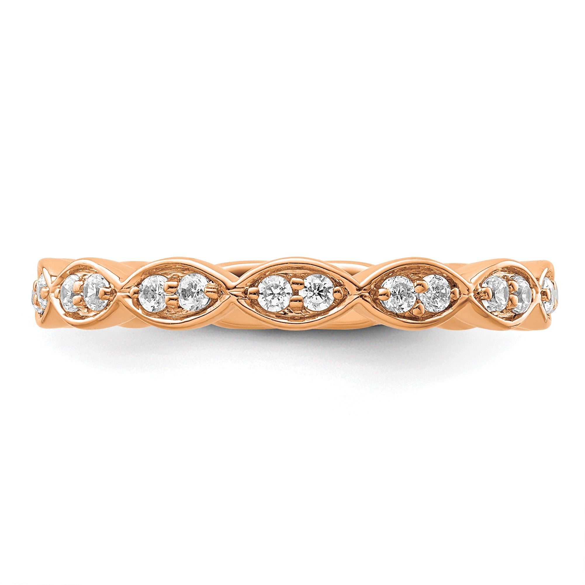 14K Gold Lab Grown Diamond Fashion Wedding Band