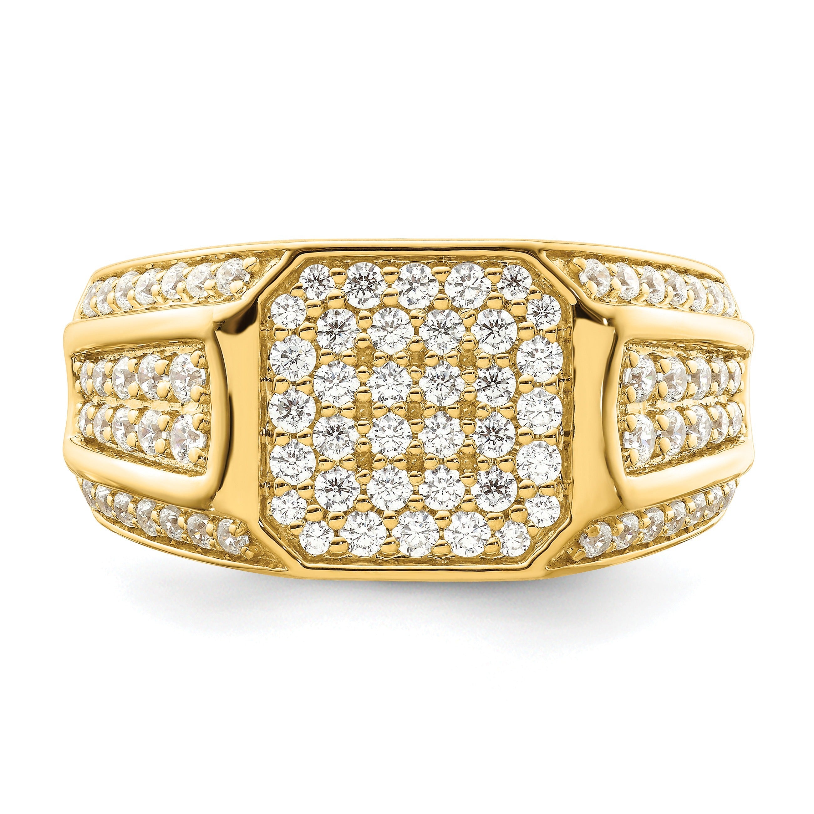 14k Yellow Gold  1/3 ct Lab Grown Diamond Men's Engagement Ring