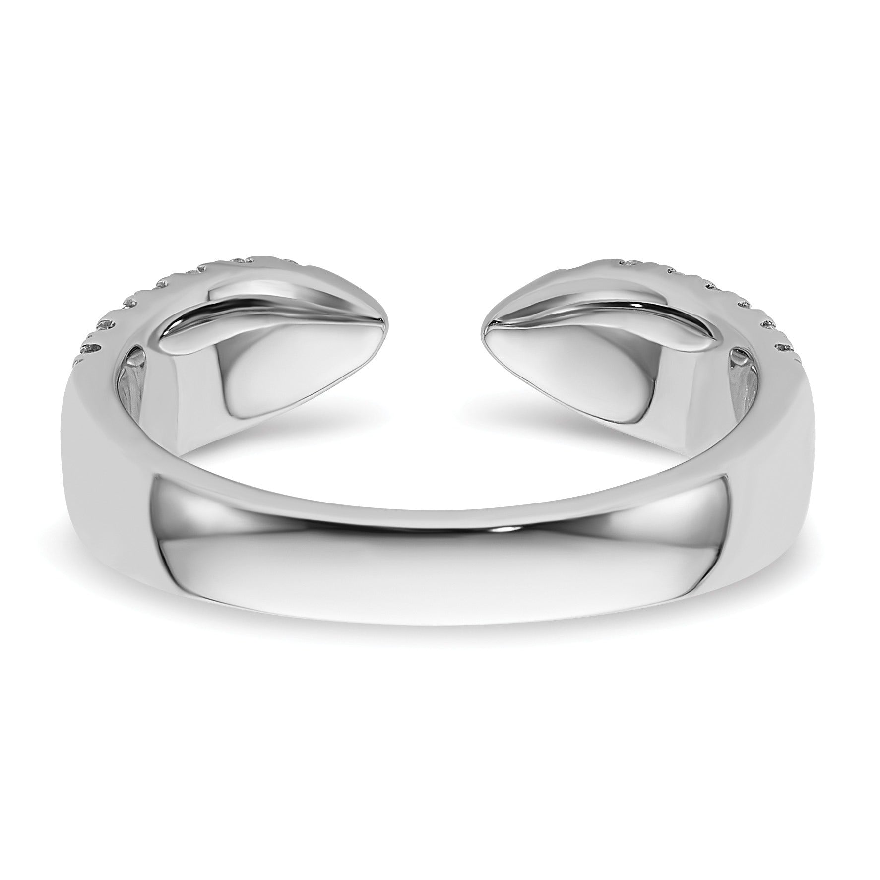 IGI Certified 0.75 Ct Round White Lab Grown Diamond Pavé 14K White Gold Wedding Band Enhancer