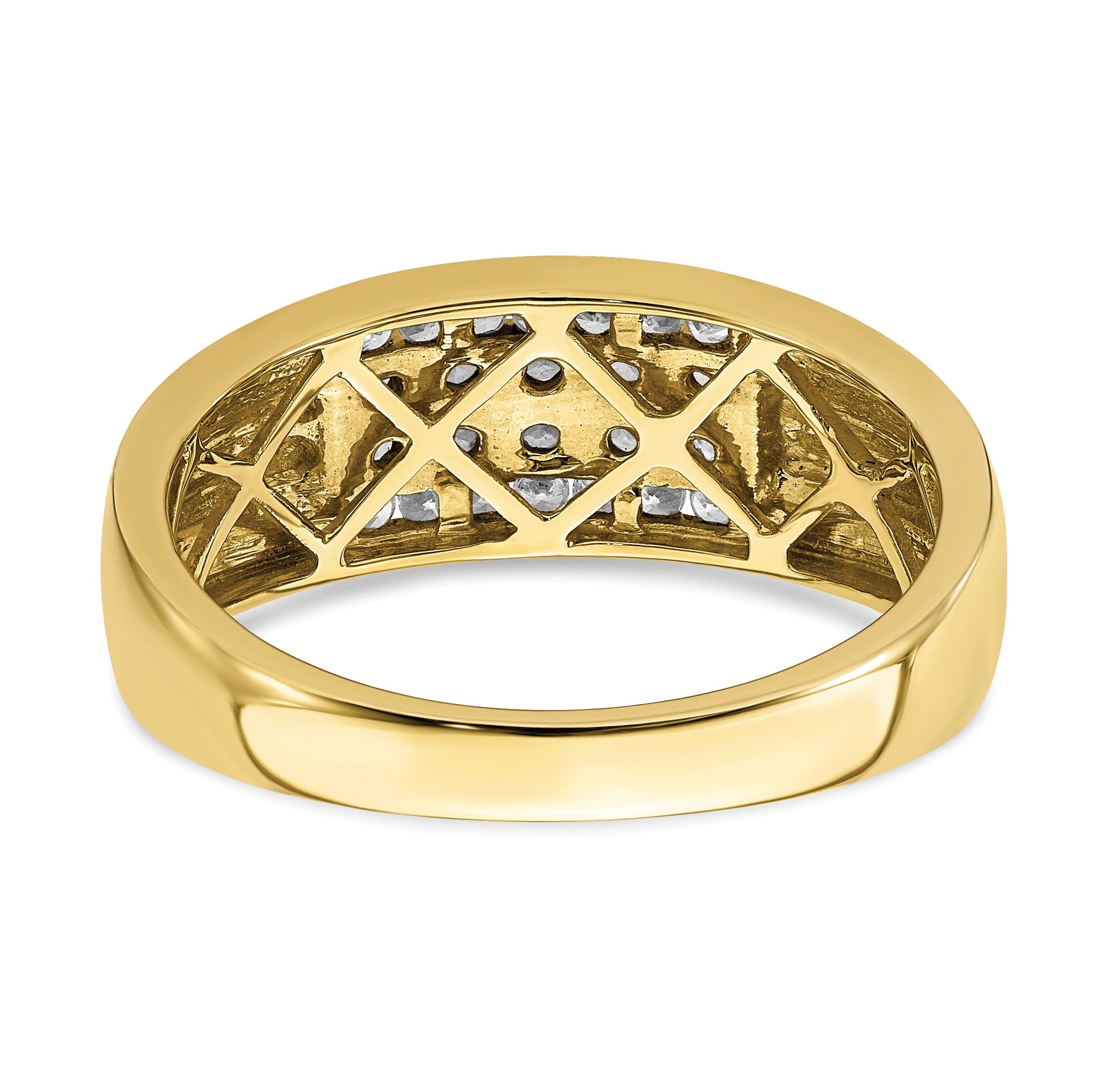 1/2 ct Lab Grown Diamond Men's Ring 10k Gold