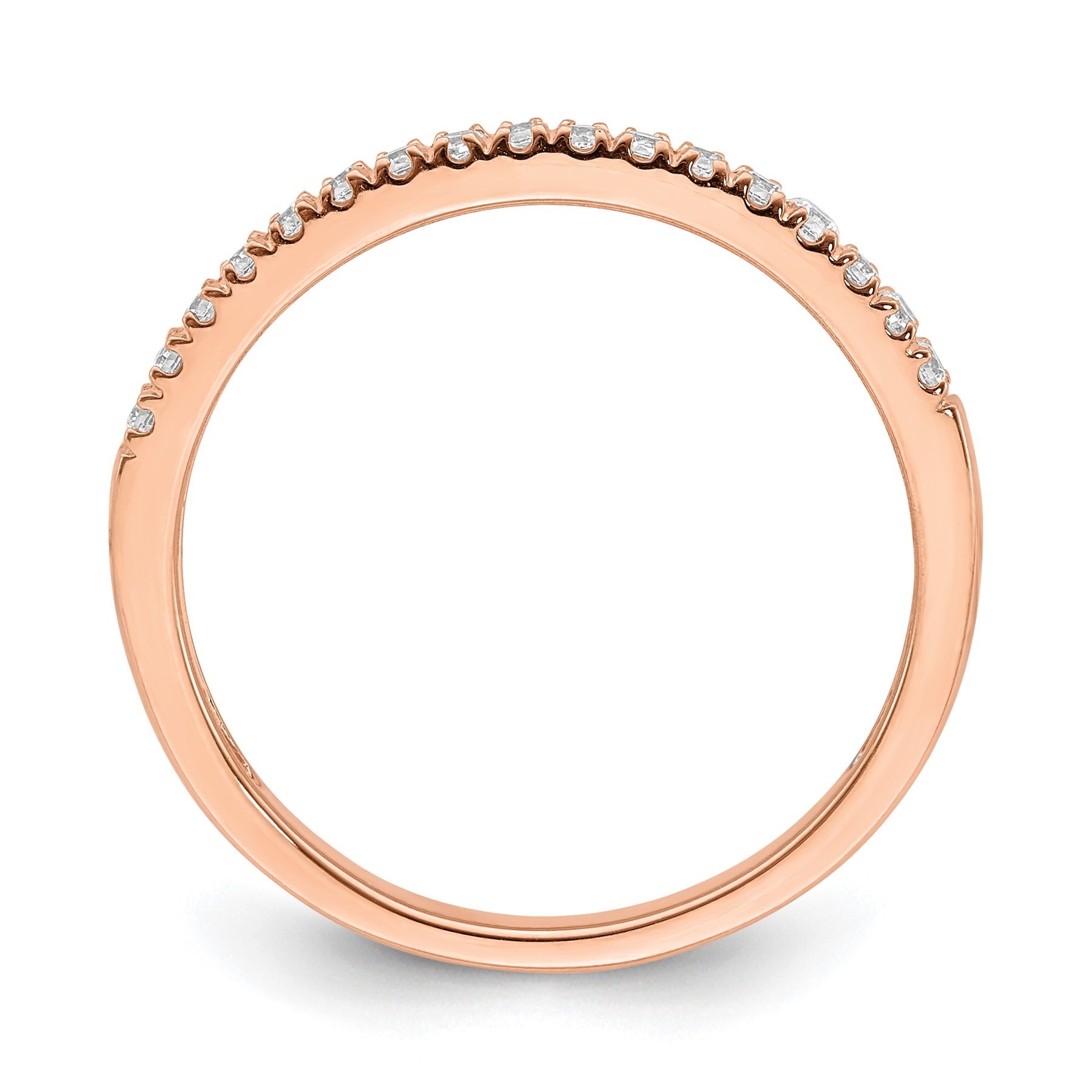 14K Gold Lab Grown Diamond Wedding Band