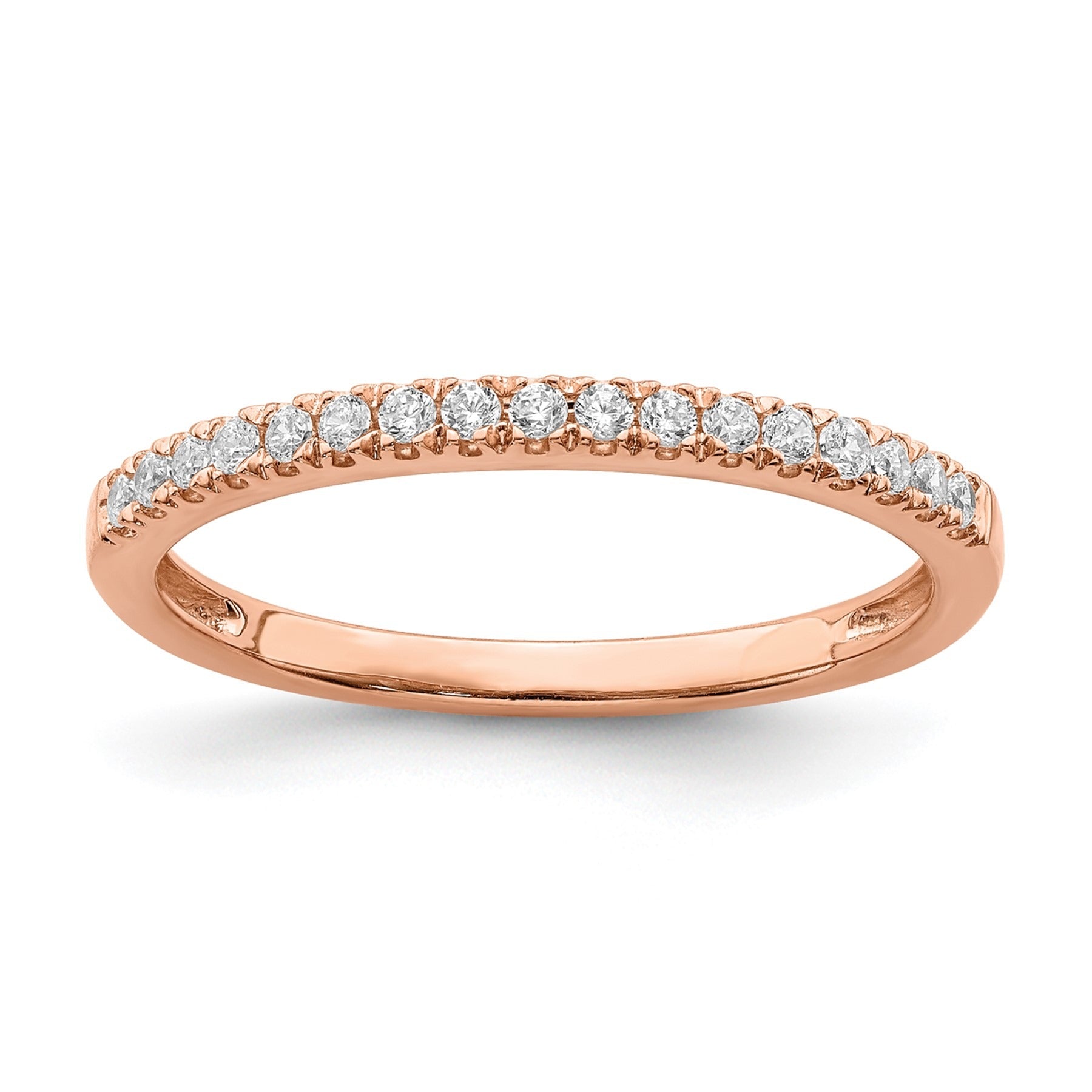 14K Gold Lab Grown Diamond Wedding Band