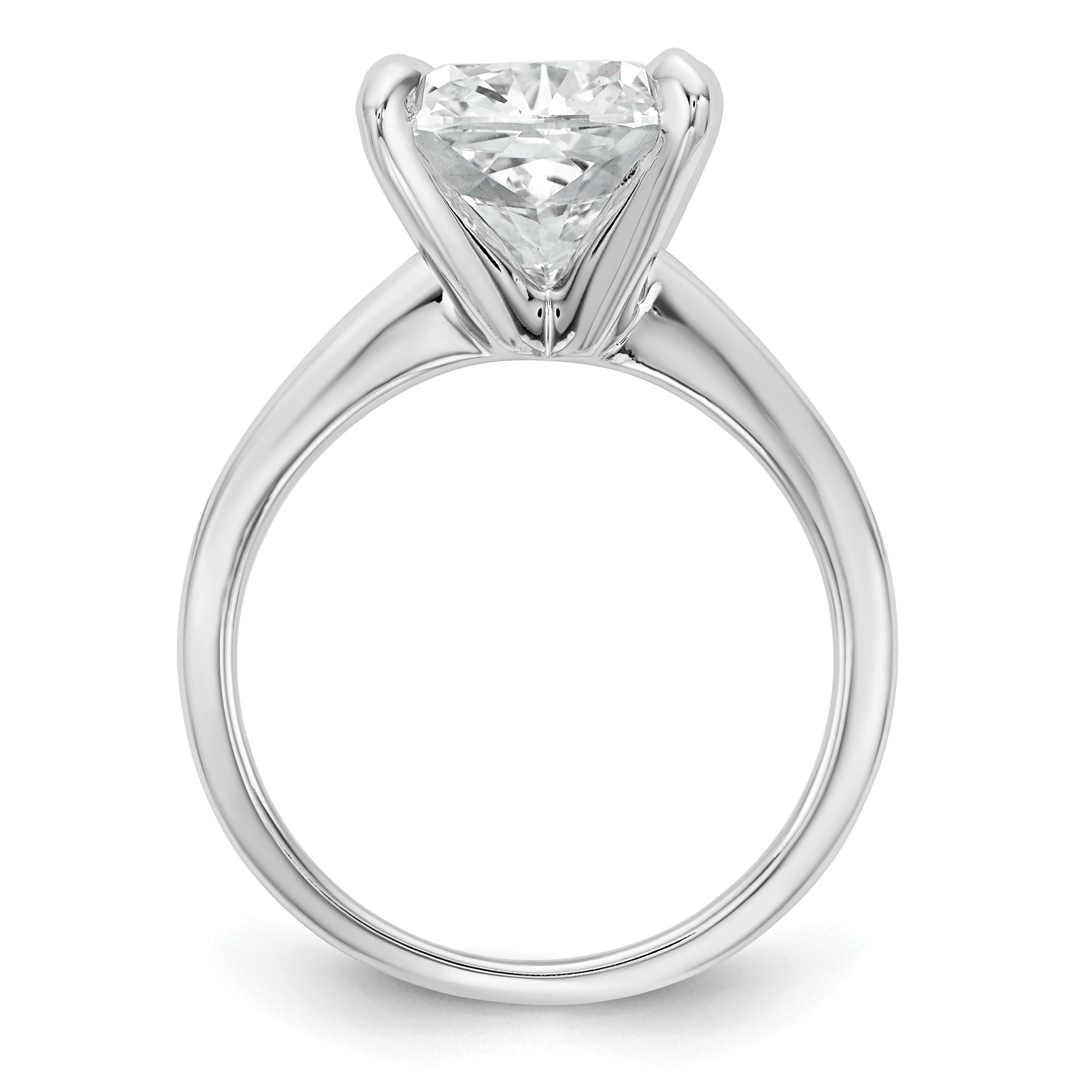 Lab Grown Diamond Cushion Solitaire Engagement Ring