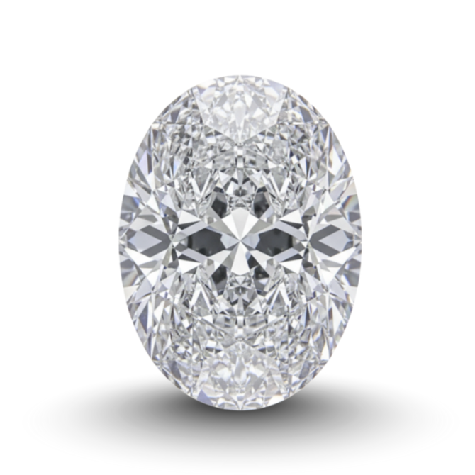 Oval Loose Lab Grown Diamond Stone SI1 IGI Certified