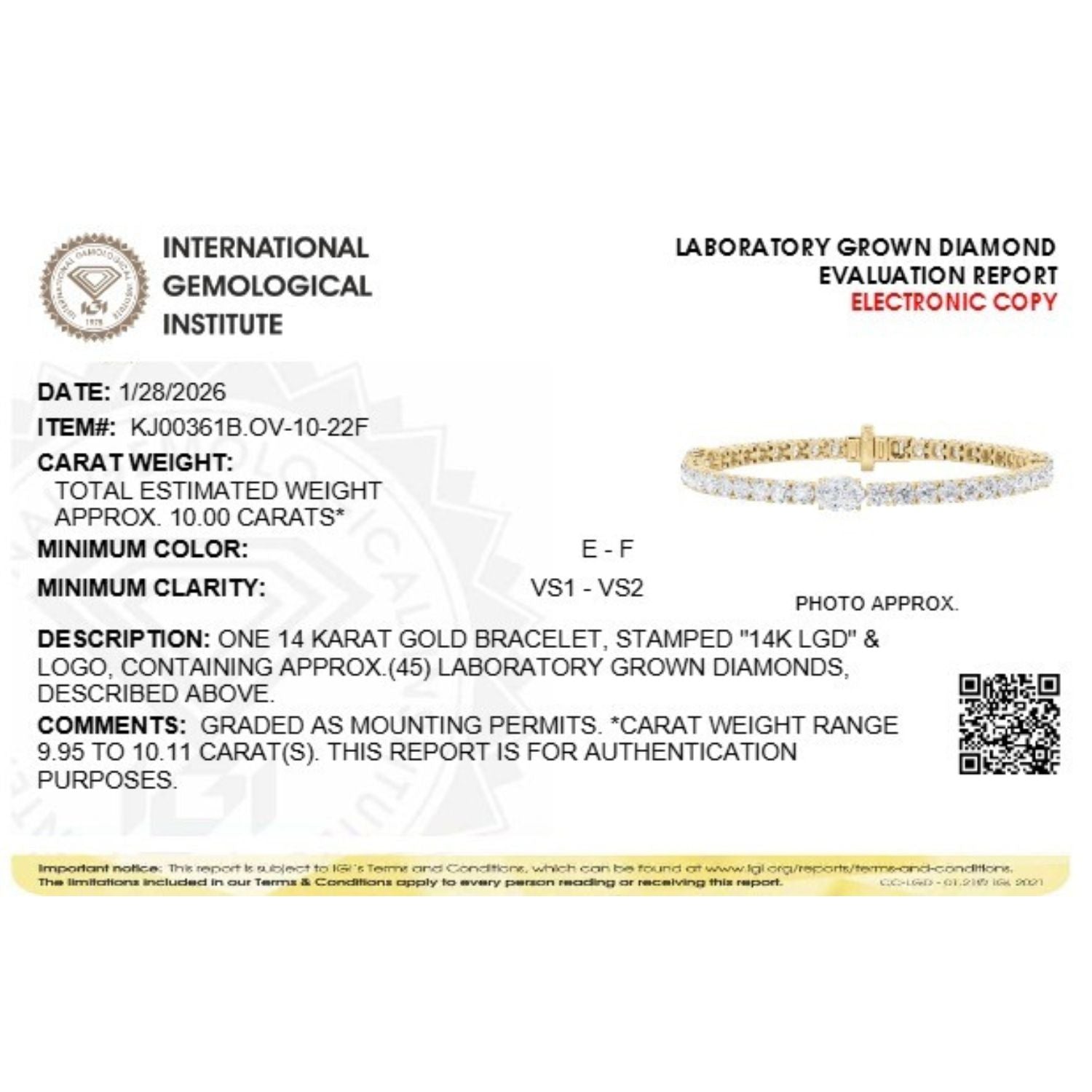 10Cttw Oval Shaped Lab Grown Diamond (F/VS) East West Station Bracelet in 14K Yellow Gold